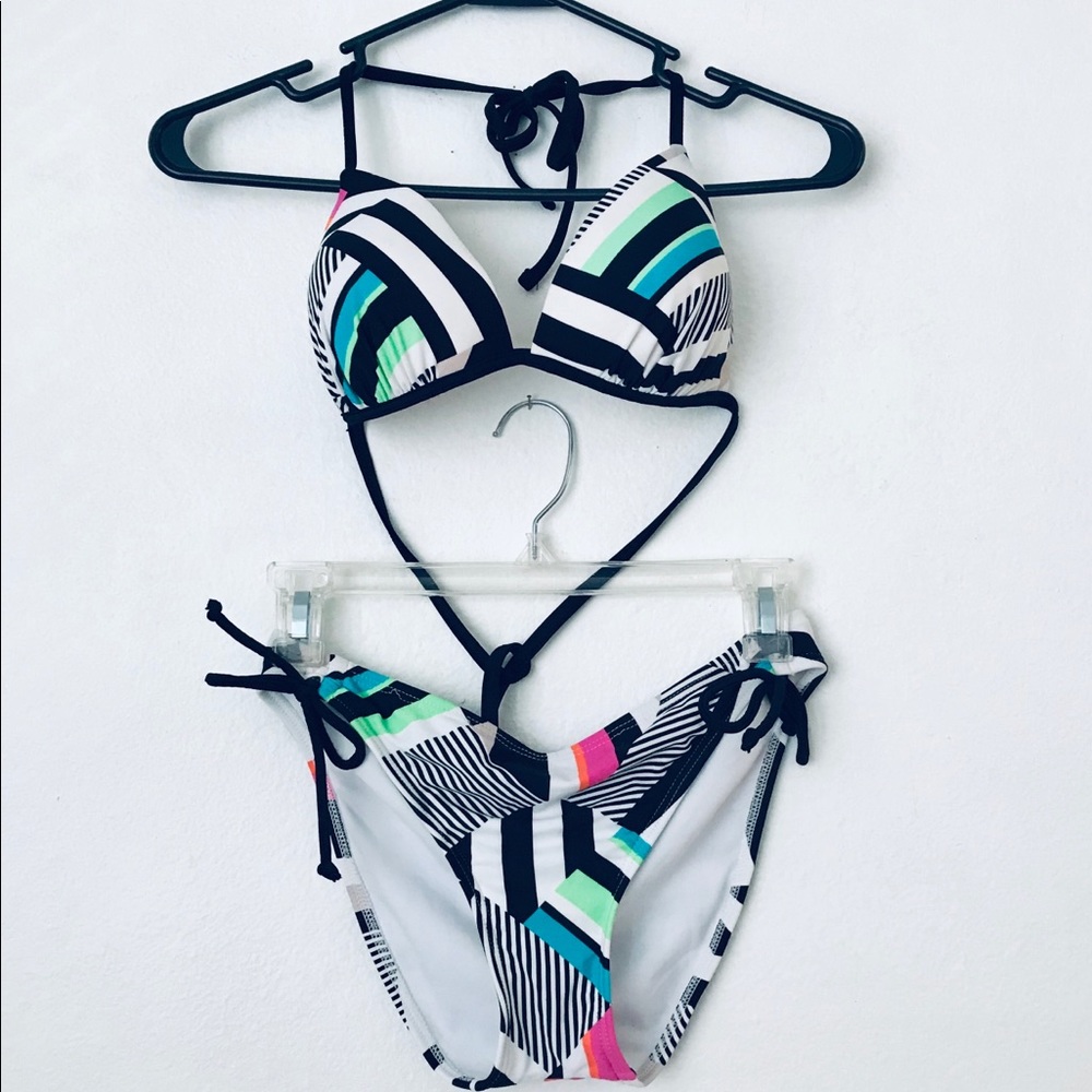 Padded Bikini Swimsuit Triangle Two Piece